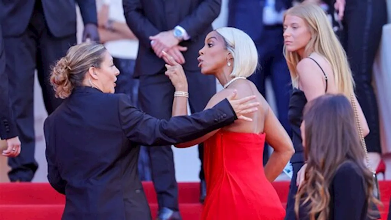 Kelly Rowland verklaart incident met bewaker op rode loper Cannes