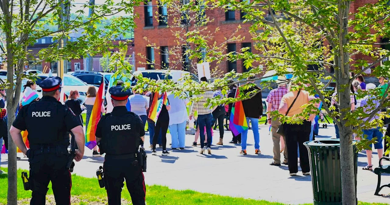 Woodstock, N.B., pride rally invokes pain and emotion as rights are threatened