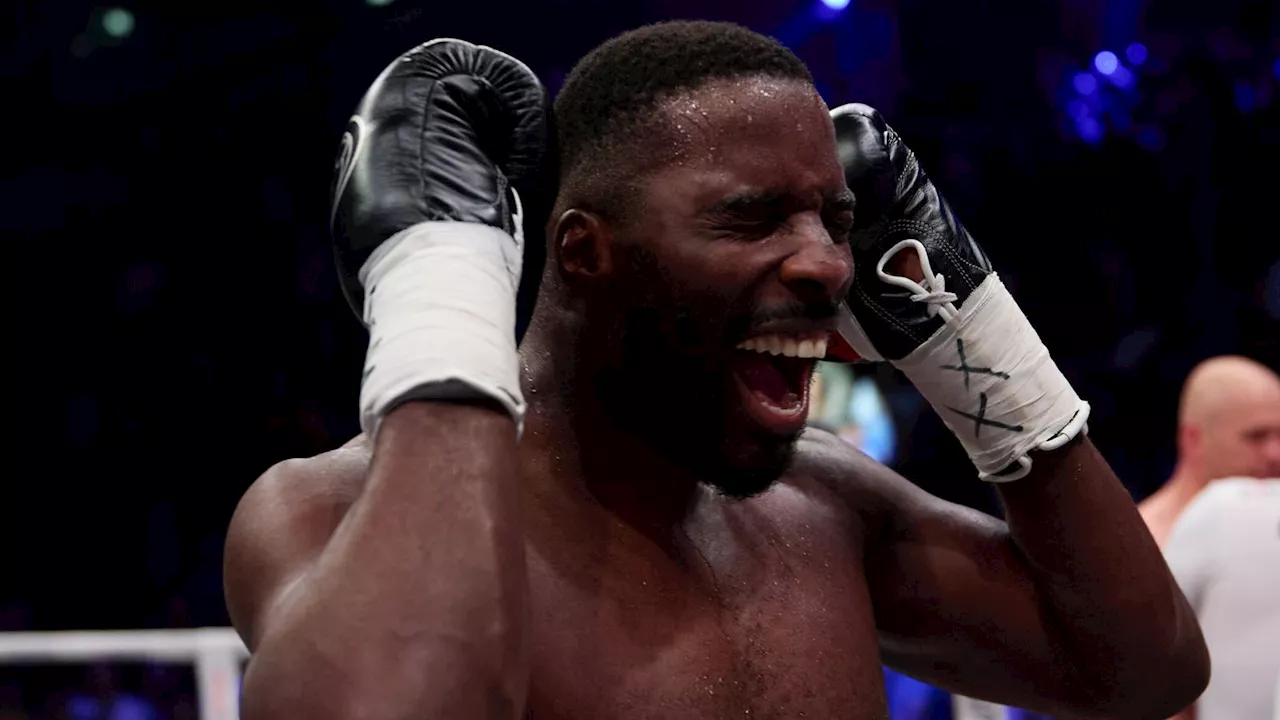 Lawrence Okolie knocks out Lukasz Rozanski in first round to become WBC bridgerweight world champion