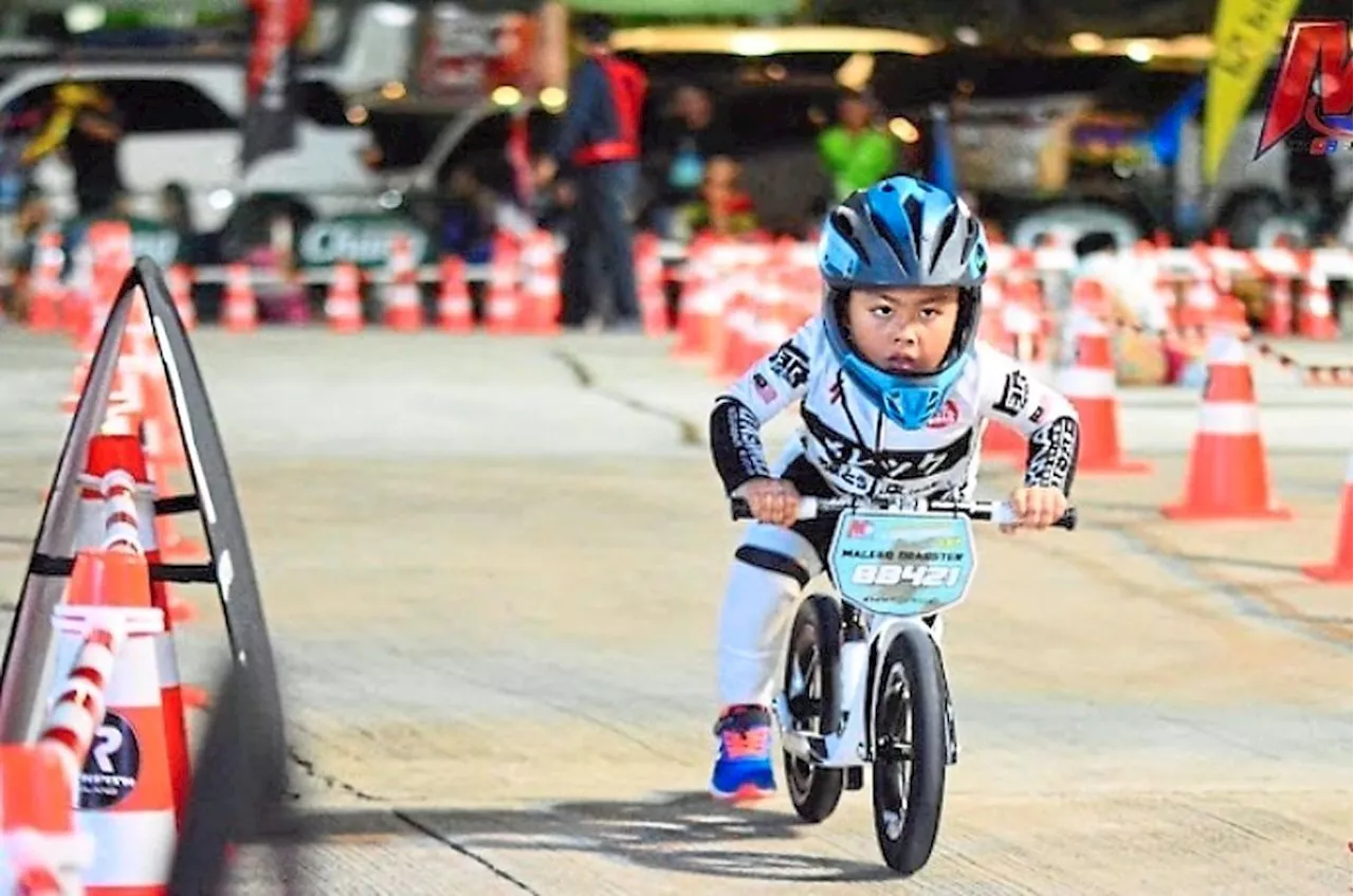 4YO Malaysian has joined nearly 100 pushbike competitions in Asia