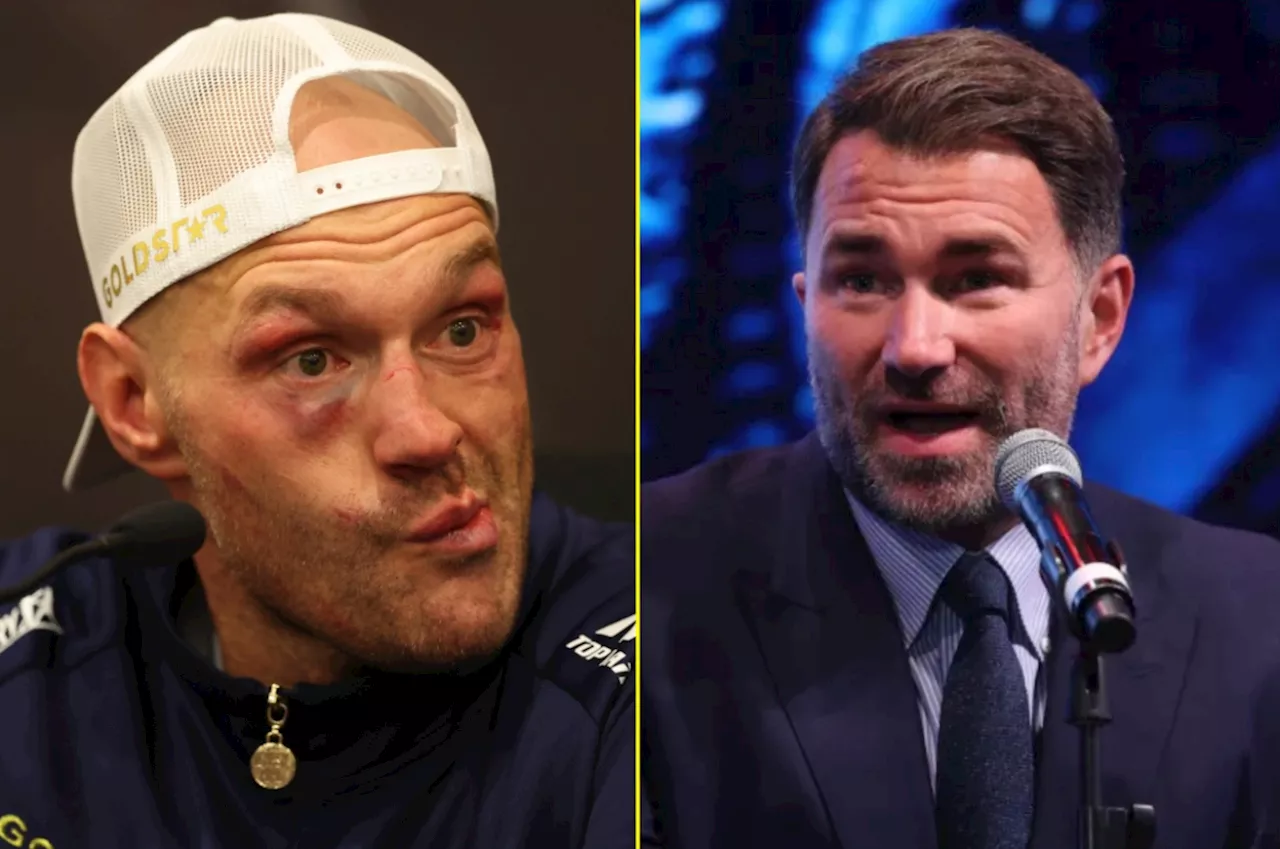 Eddie Hearn defends Tyson Fury after Frank Warren and Simon Jordan clashed over post-fight comments...