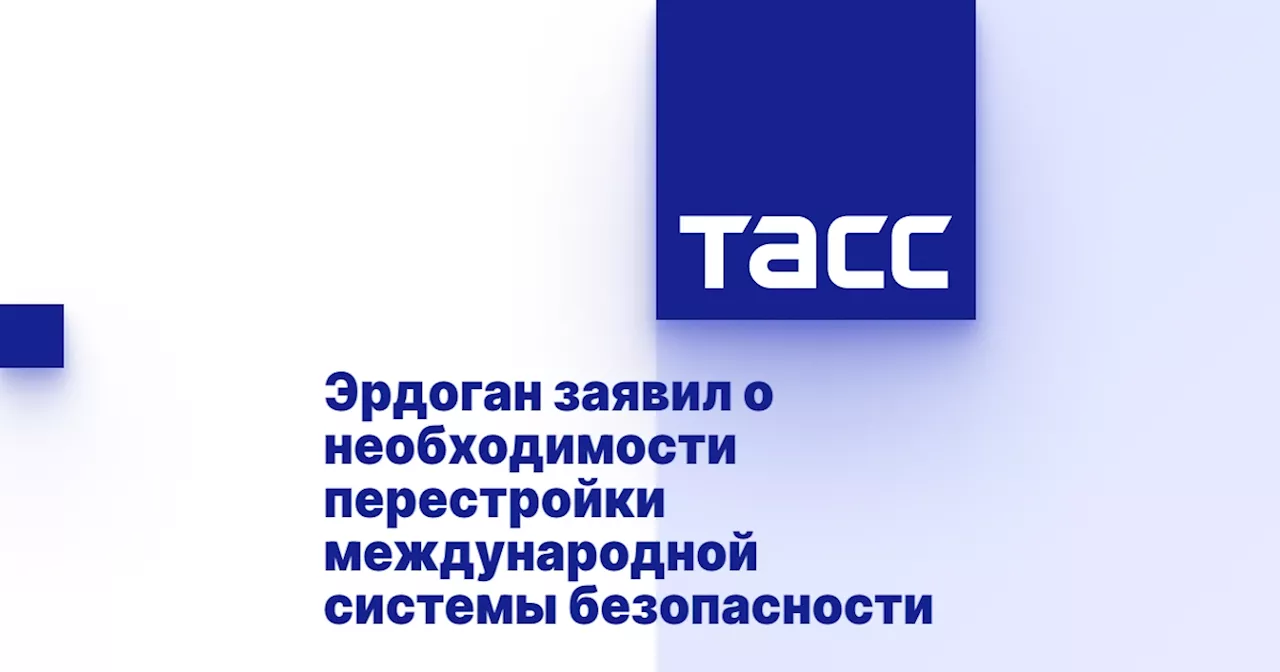 Эрдоган заявил о необходимости перестройки международной системы безопасности