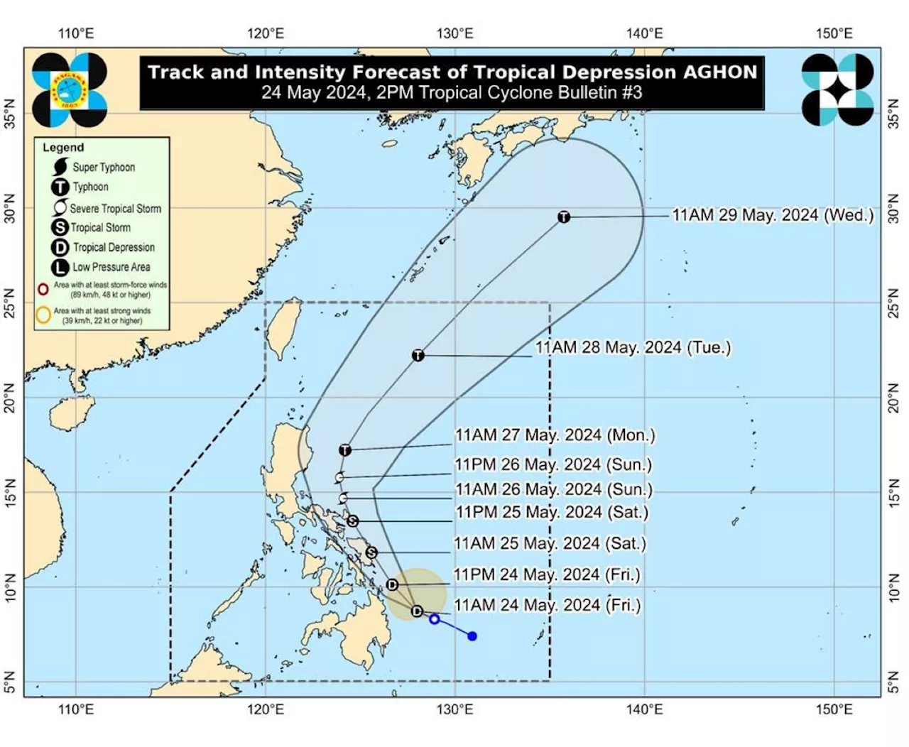 More areas in PH under Signal No. 1 due to 'Aghon' — Pagasa