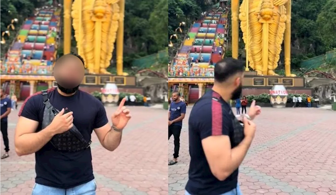 Pelancong Asing Buat Konten Baca Ayat Al-Quran Depan Batu Caves Dikecam Ramai