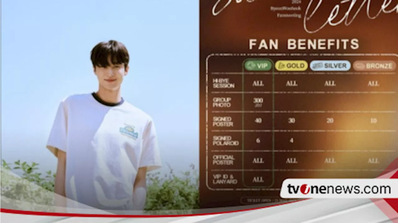 Tiket Fanmeeting Byeon Woo Seok Dijual Besok, Simak Harga dan Benefitnya