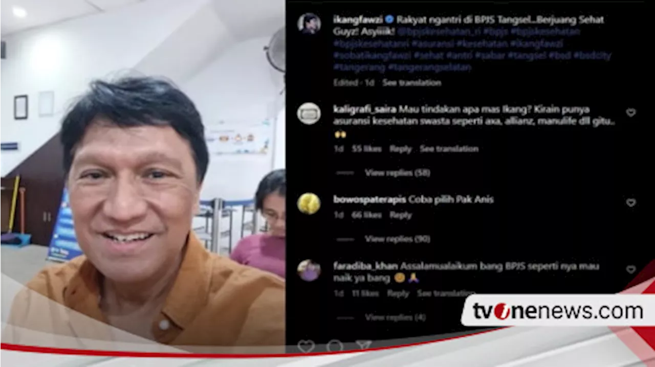 Viral, Ikang Fawzi Buat Unggahan Menohok soal Antrean di BPJS Kesehatan: Rakyat Harus Sabar