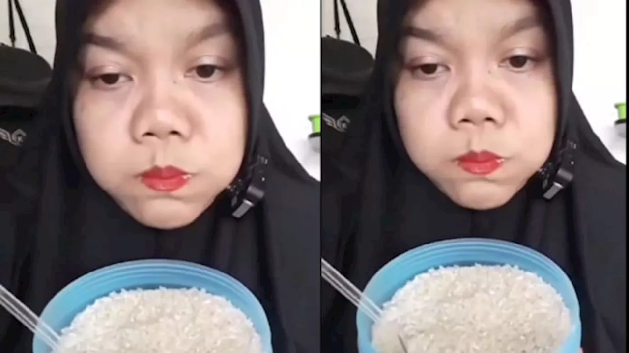 Viral Aksi Emak-emak Melahap Beras Layaknya Makan Nasi, Antara Sensasi dan Bahaya