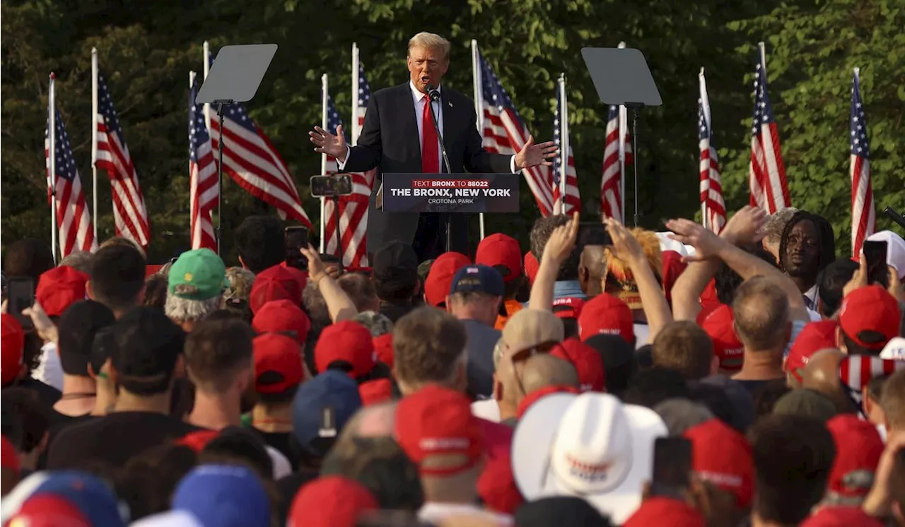 Donald Trump, in Bronx rally, says Joe Biden's policies have 'slaughtered' Black, Hispanic Americans