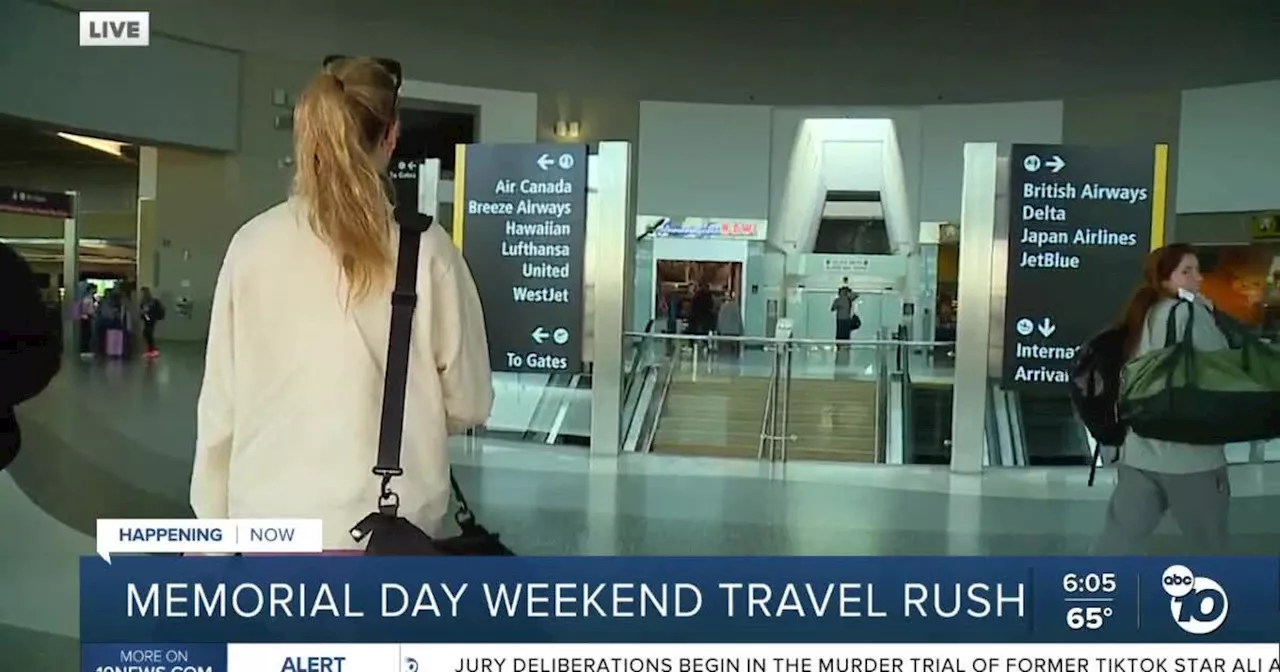 Memorial Day weekend travel surge expected in San Diego