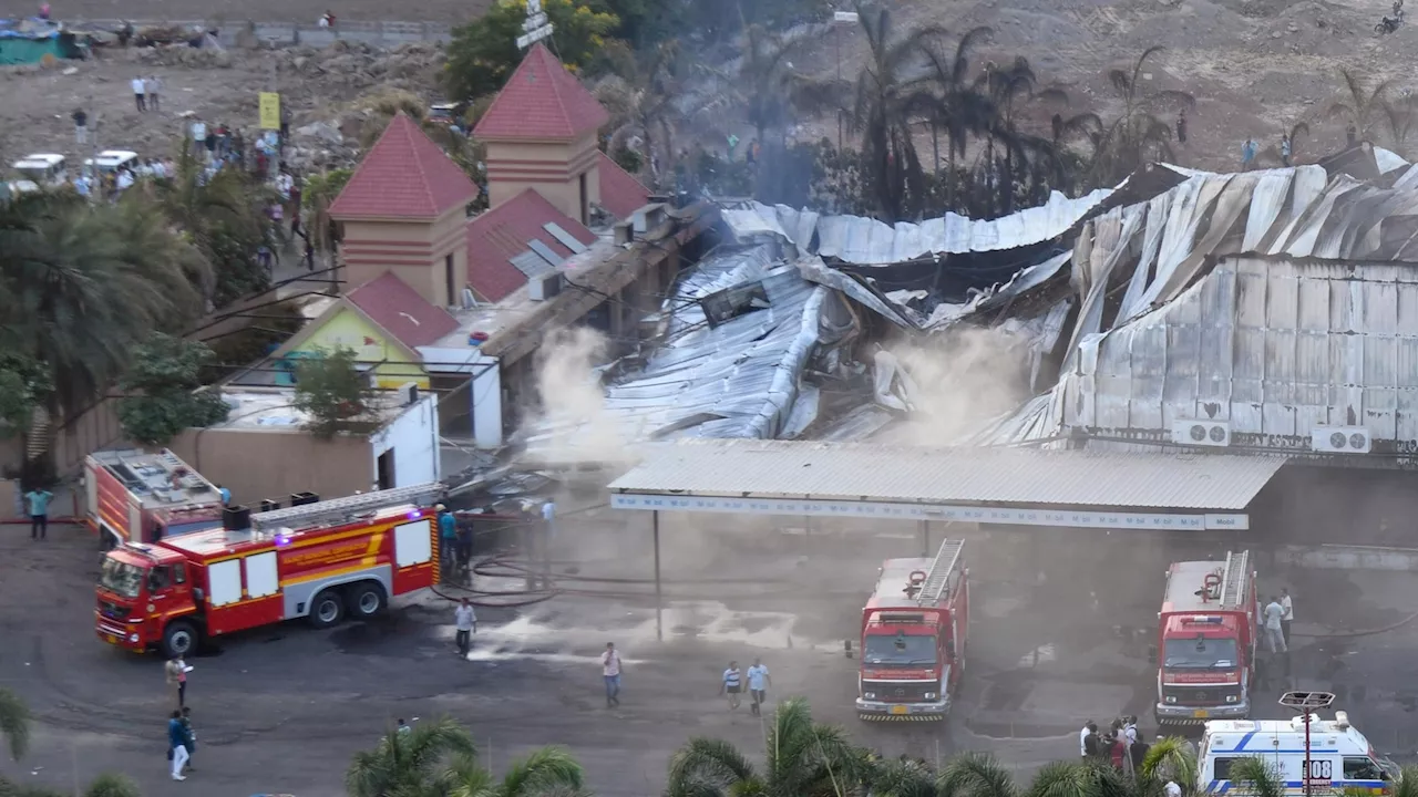 At least 22 dead in a fire in an amusement park in western India, police say