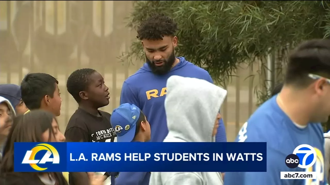 Rams help battle absenteeism by donating washers and dryers to LAUSD schools