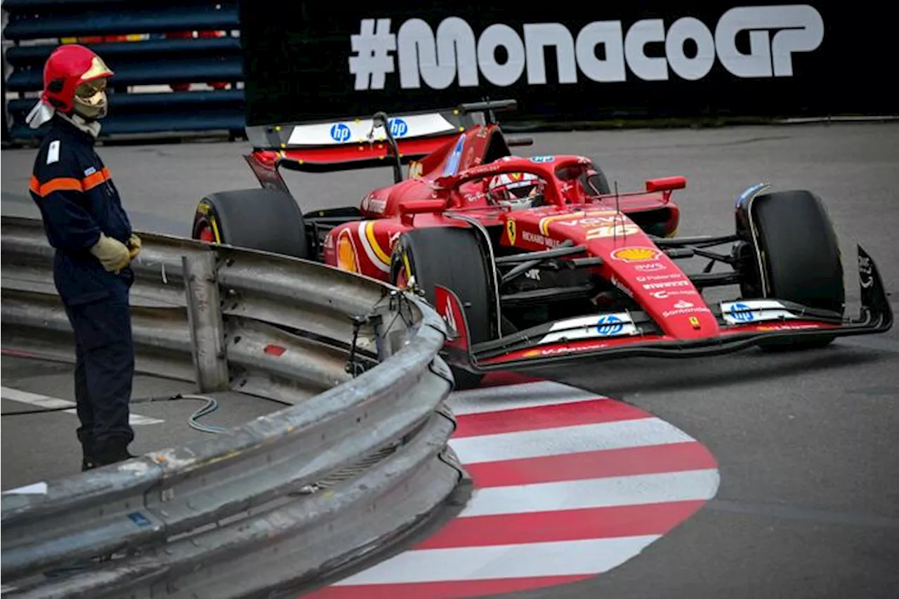 La Ferrari di Leclerc in pole position al Gp di Monaco a Monte Carlo