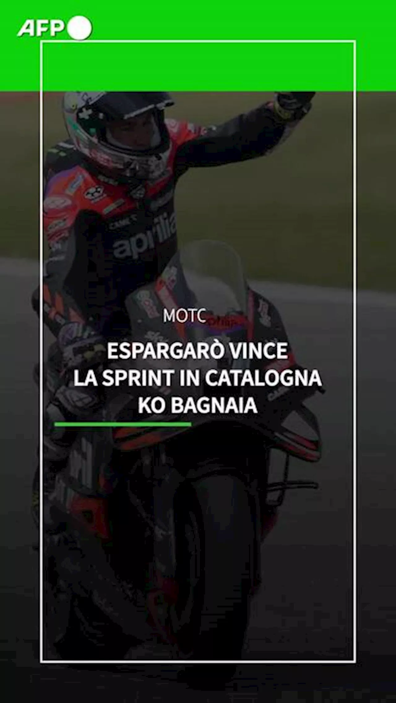 Moto: Espargaro' vince la Sprint in Catalogna, ko Bagnaia