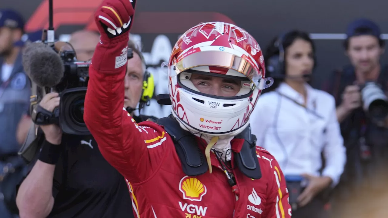 Leclerc takes pole position for Monaco GP and ends Verstappen's bid for F1 record