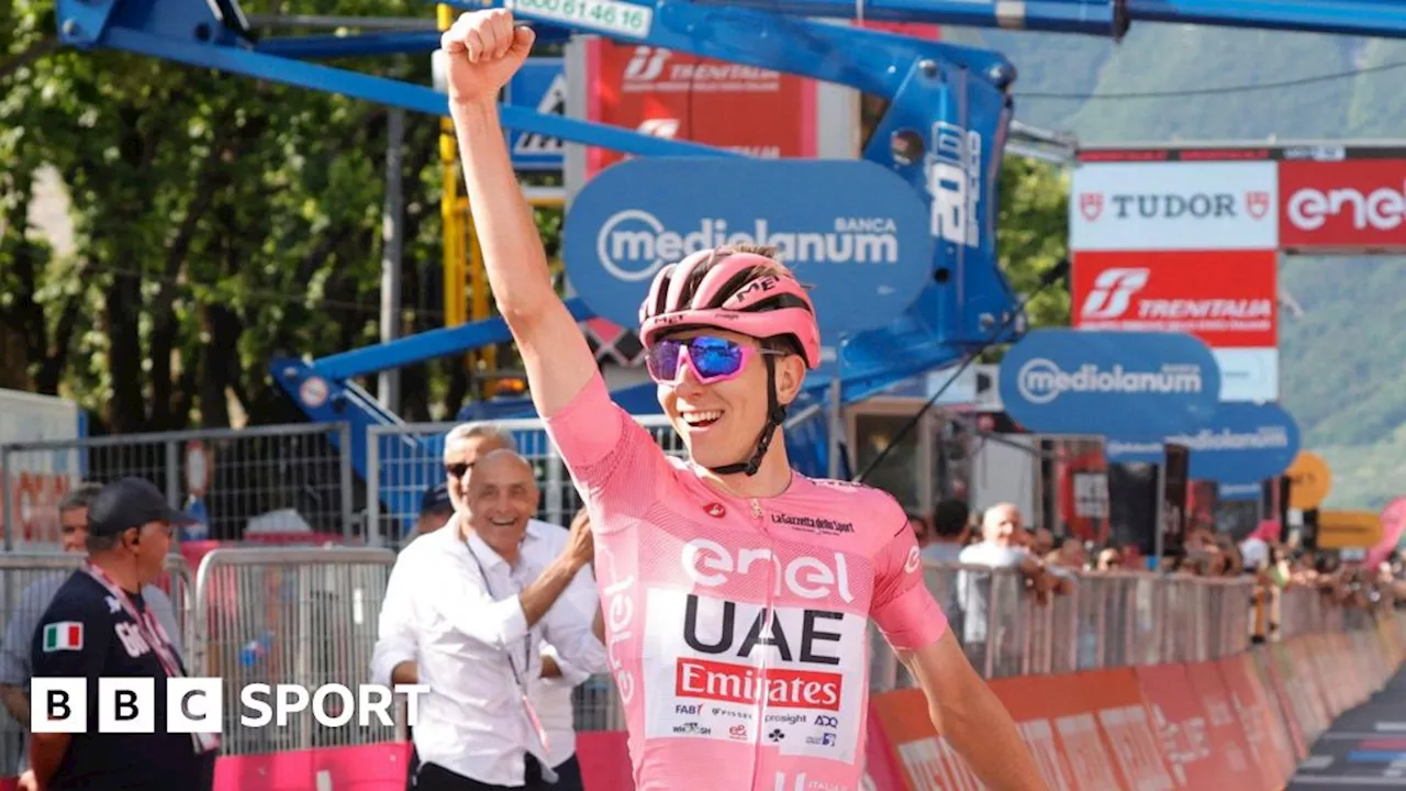 Giro d'Italia: Slovenia's Tadej Pogacar claims record sixth stage win