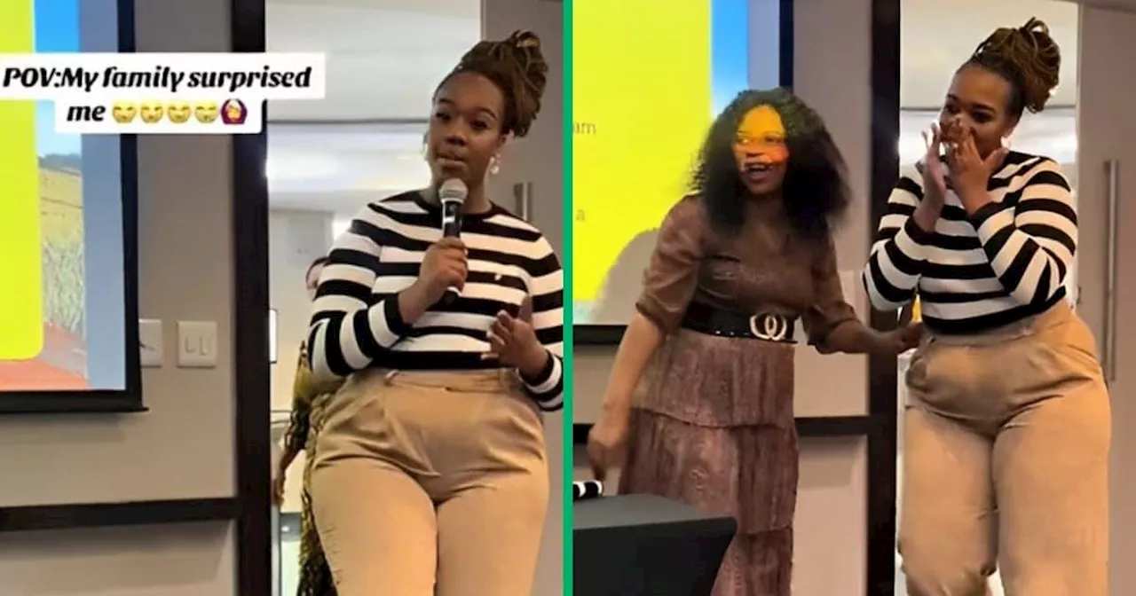 Woman Gets Surprise Visit From Mom Mid-work Presentation, TikTok Video Moves Mzansi