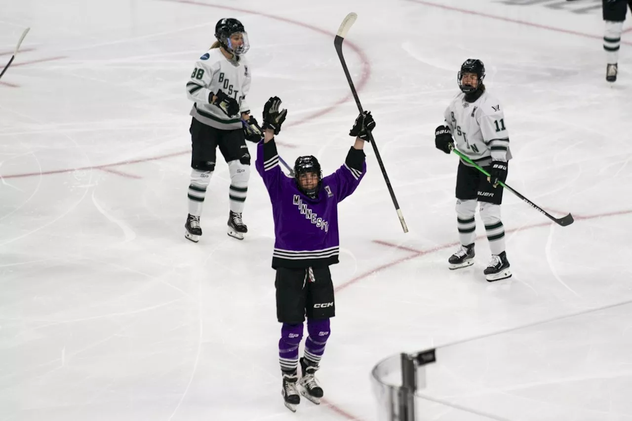 Minnesota tops Boston 4-1, grabs 2-1 lead in inaugural PWHL championship series