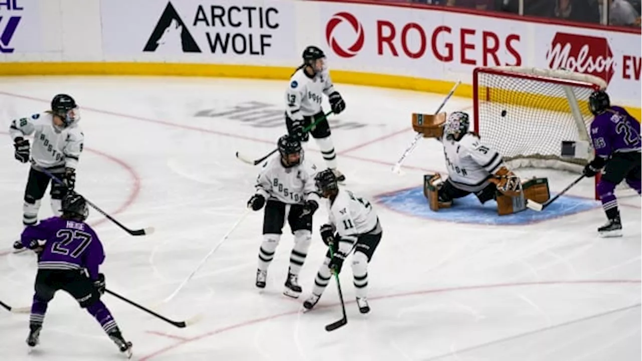 Heise's 5th playoff goal helps Minnesota beat Boston, moving a win away from Walter Cup