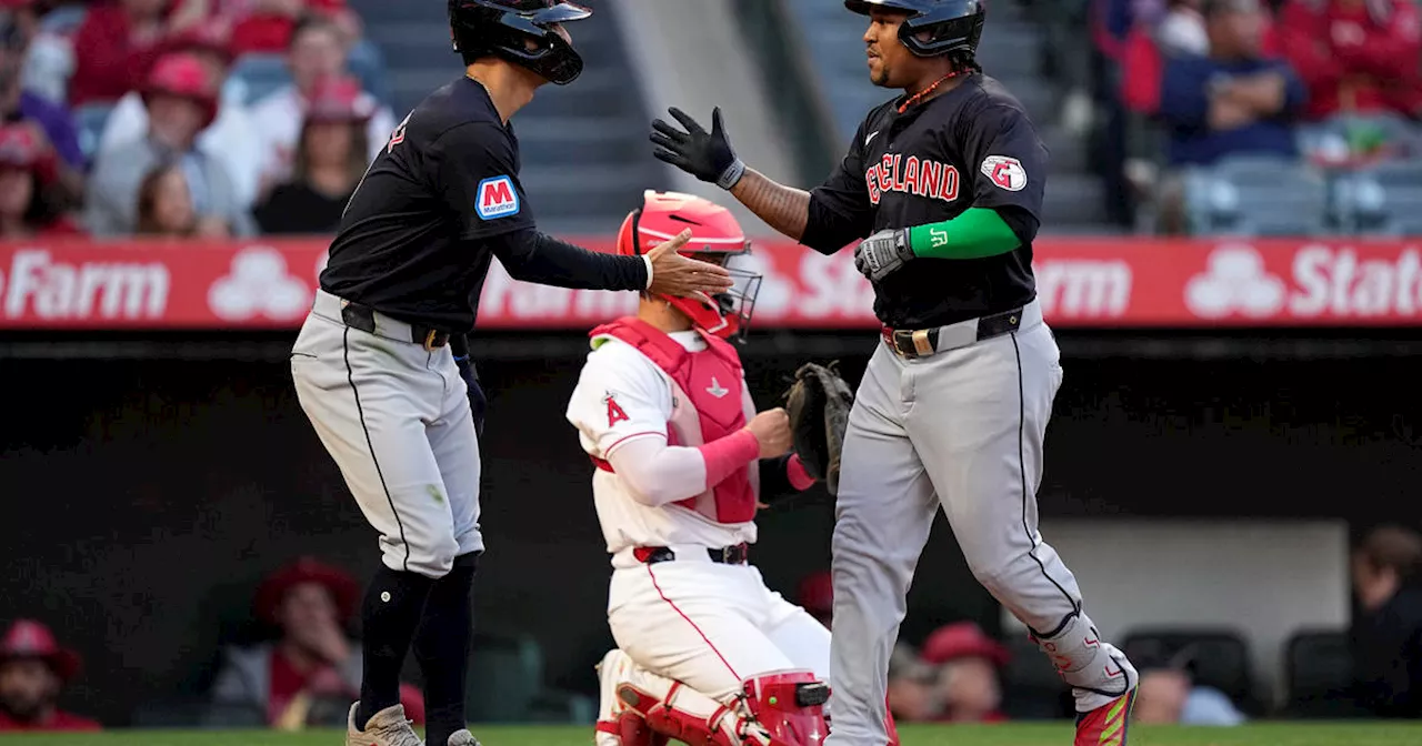 Guardians hit back-to-back-to-back homers in 10-4 victory over Angels