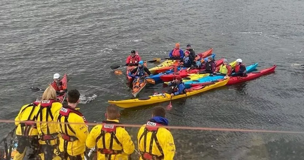 Hero Scots lifeboat teams save kayaker who went missing while out paddling