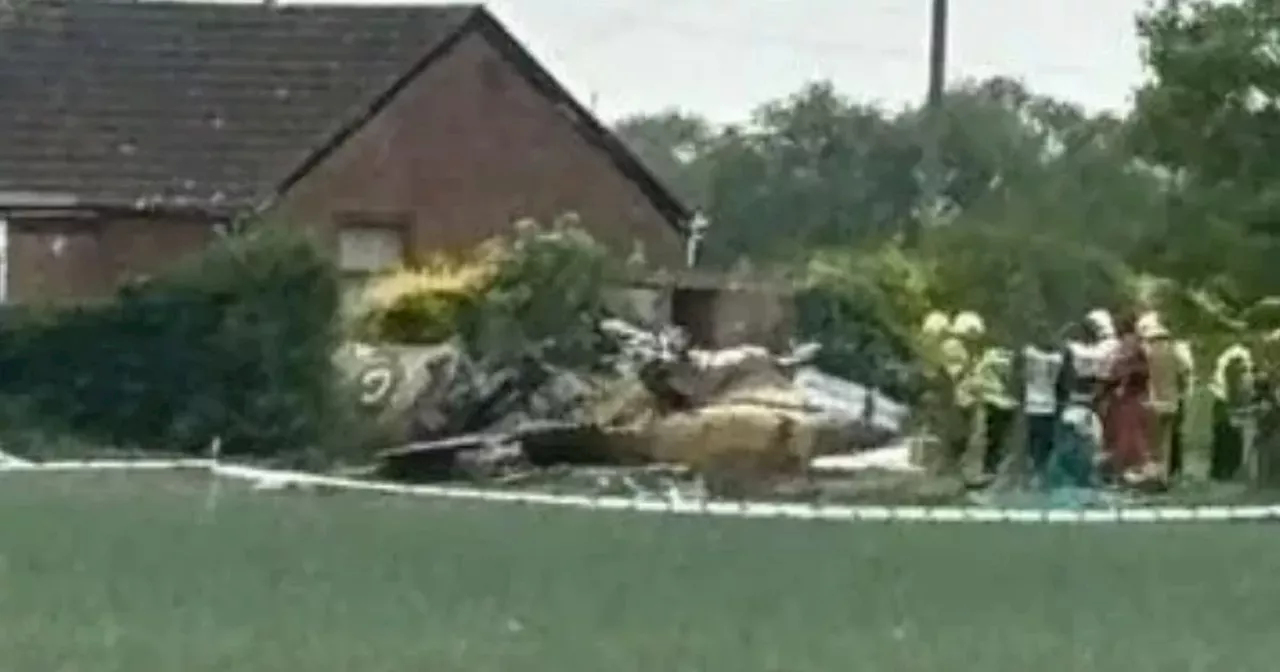 RAF pilot dies after Spitfire crashes into field during Battle of Britain event