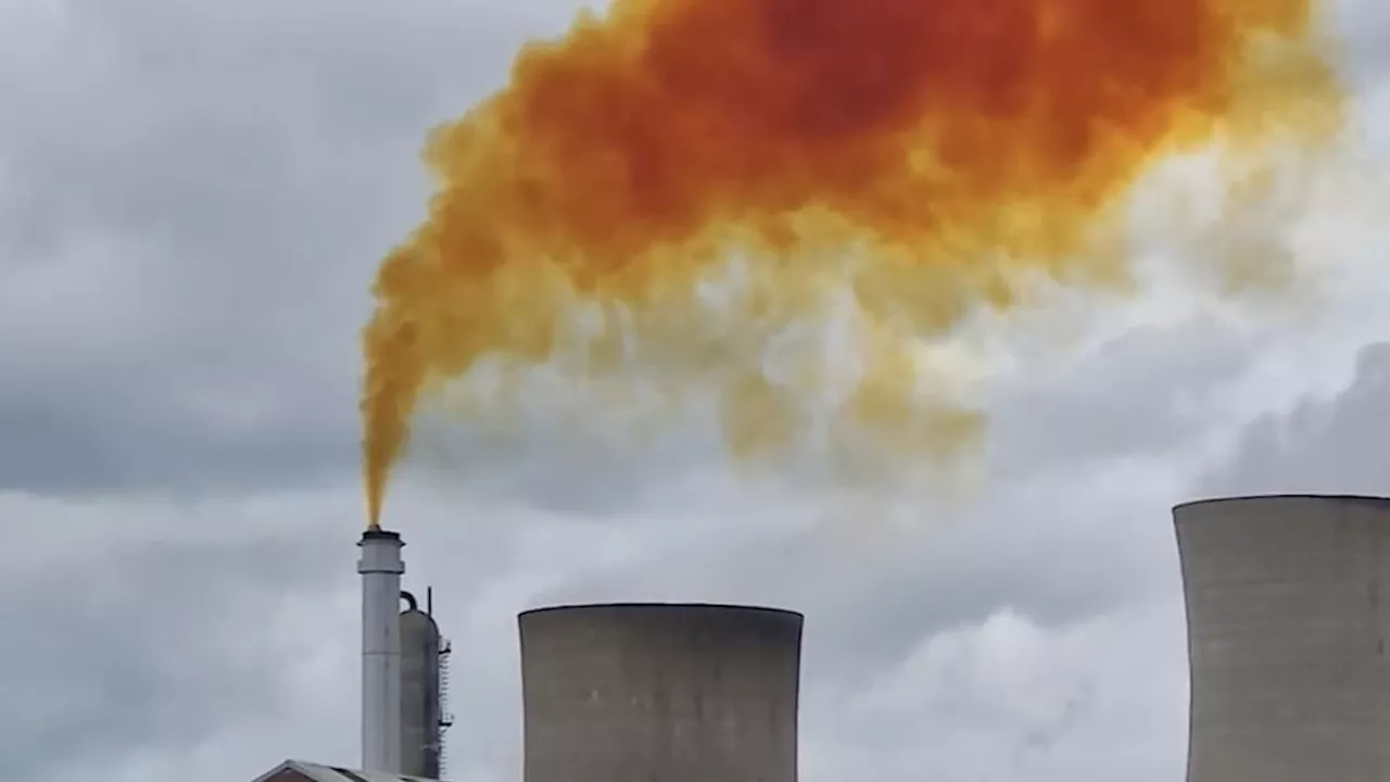 Orange cloud fills sky after 'explosion' in County Durham