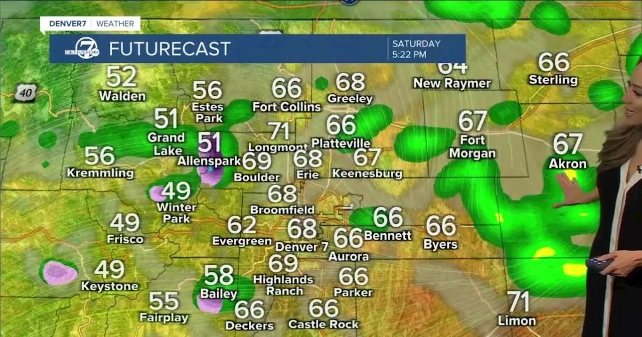 Denver weather: 70s Saturday with a chance of afternoon showers