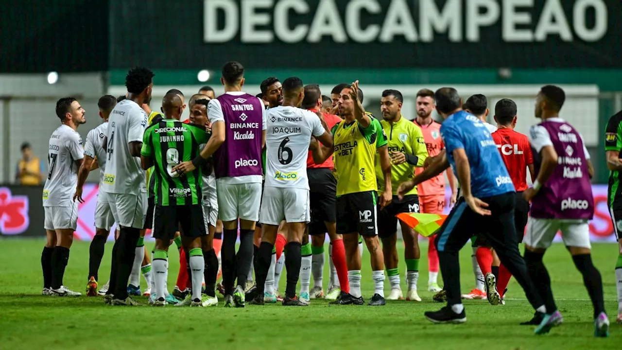 Capitão do América condena falta de fair play em gol contra o Santos