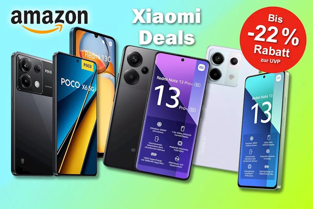 Xiaomi Smartphone Mega Deals im Amazon Sale Topseller von Xiaomi und Poco bis 22% reduziert