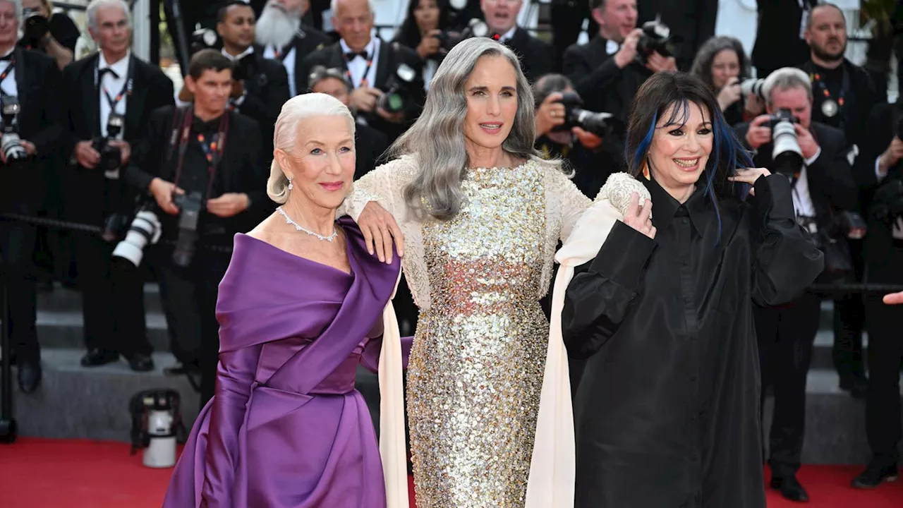 Andie MacDowell + Helen Mirren: Gemeinsam auf dem roten Teppich in Cannes