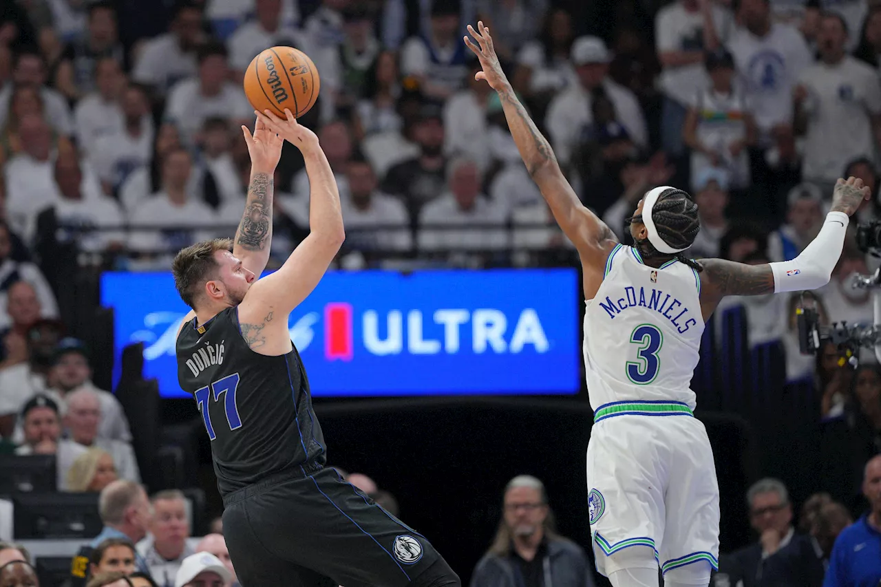 NBA: Luka Doncic hits game-winning trey to put Mavs up 2-0 on Wolves