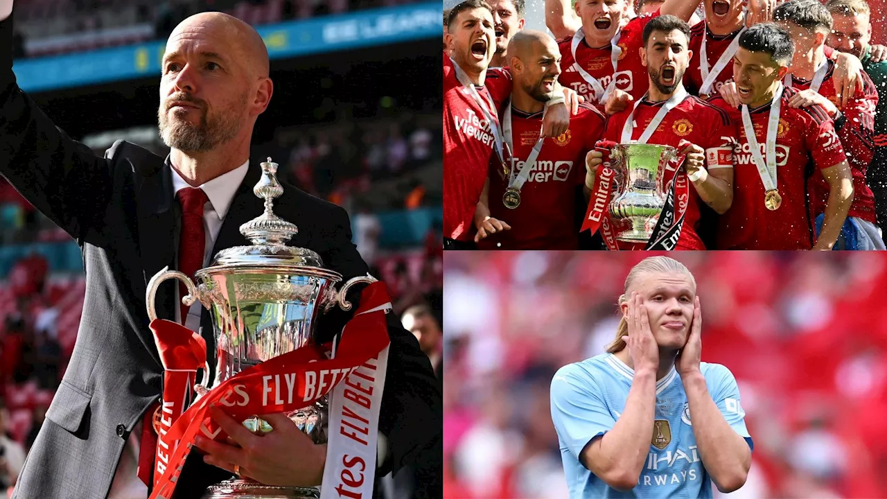  and clutching another trophy! Winners and losers as Man Utd stun Man City in FA Cup final in glorious last stand for beleaguered manager as Erling Haaland & Co. come up short