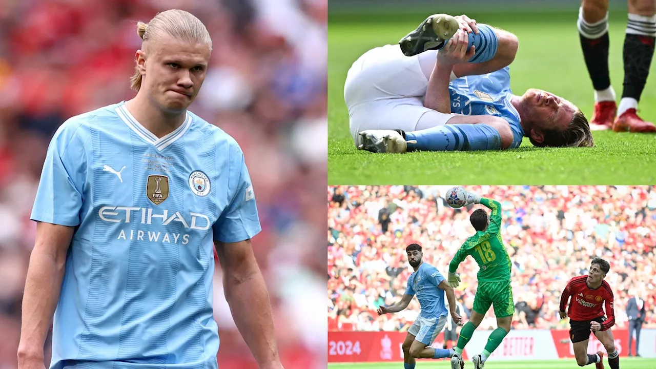 Man City player ratings vs Man Utd: Kevin De Bruyne, Erling Haaland and more fail to turn up as Stefan Ortega-Josko Gvardiol mix-up leads to FA Cup final failure