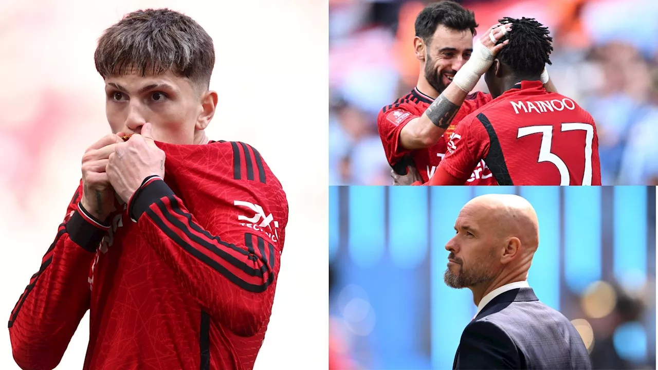 Man Utd player ratings vs Man City: The kids are more than alright! Teenage stars Alejandro Garnacho and Kobbie Mainoo light up FA Cup final to ensure Erik ten Hag gets fond farewell