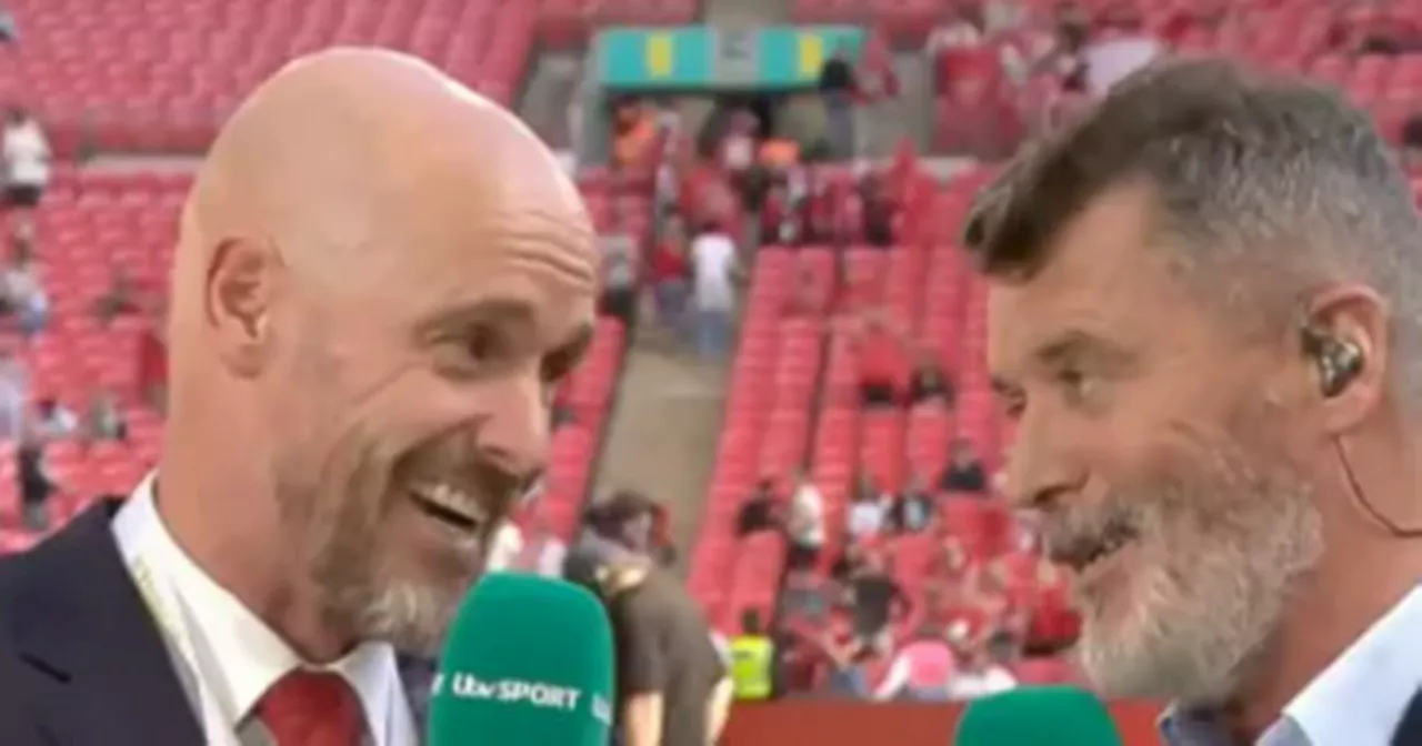 Erik ten Hag takes a dig at Roy Keane as he celebrates FA Cup triumph