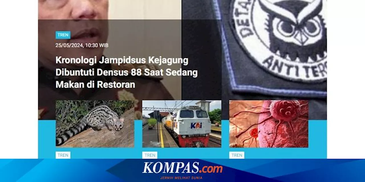 [POPULER TREN] Kronologi Jampidsus Kejagung Dibuntuti Densus 88