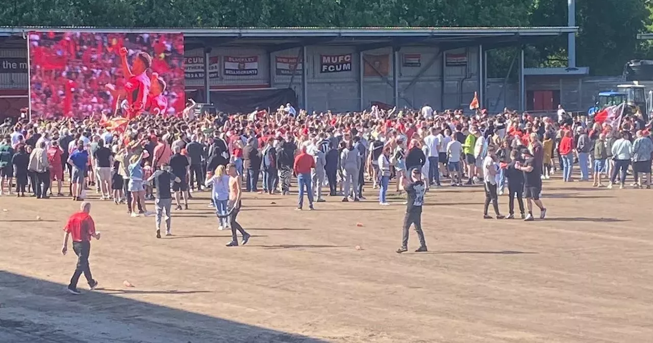 Watch the moment fans flood pitch as Manchester United win FA Cup final