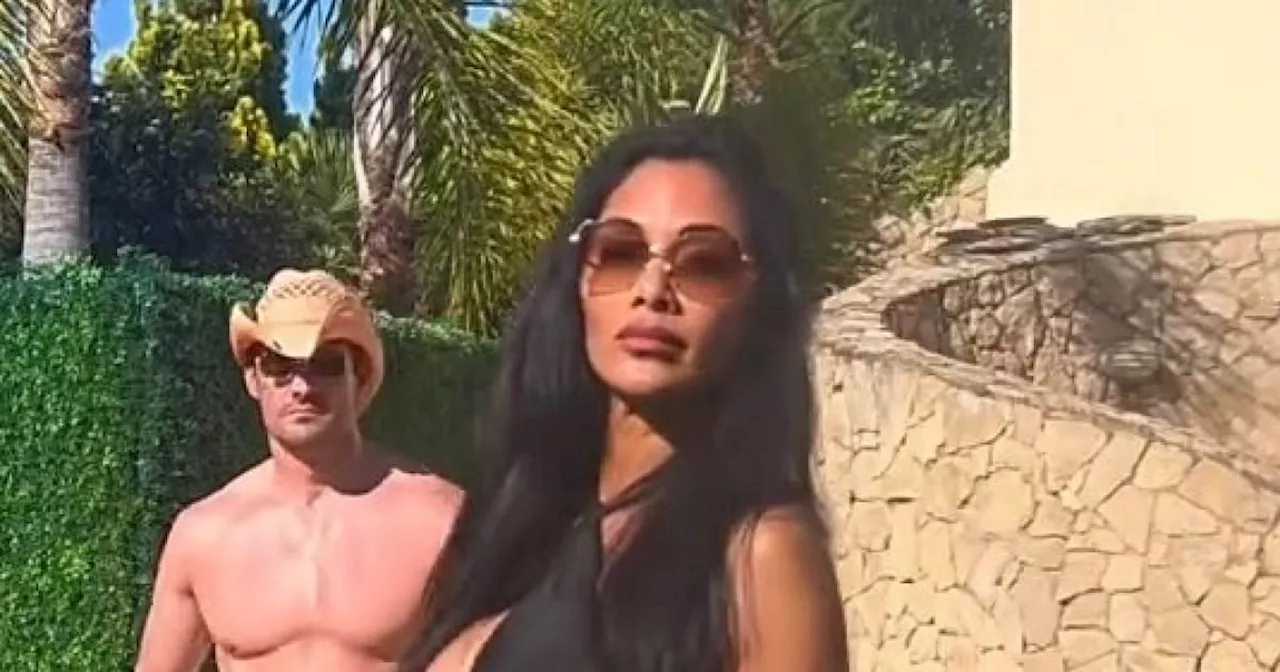 Nicole Scherzinger, 45, risks major wardrobe malfunction on holiday