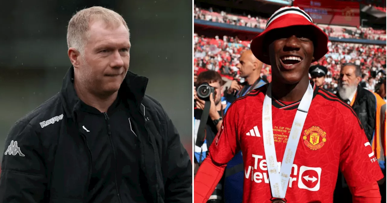 Paul Scholes reacts to Kobbie Mainoo comparisons as Man Utd win FA Cup