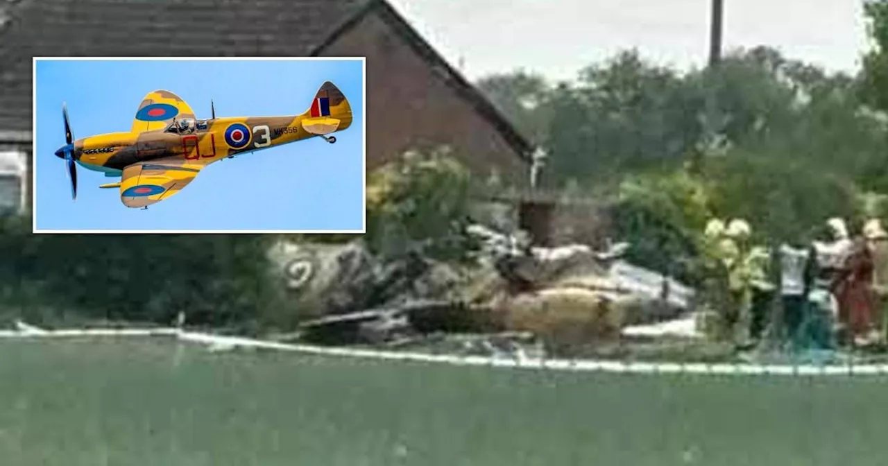 Pilot killed after WW2 spitfire crashes during celebration