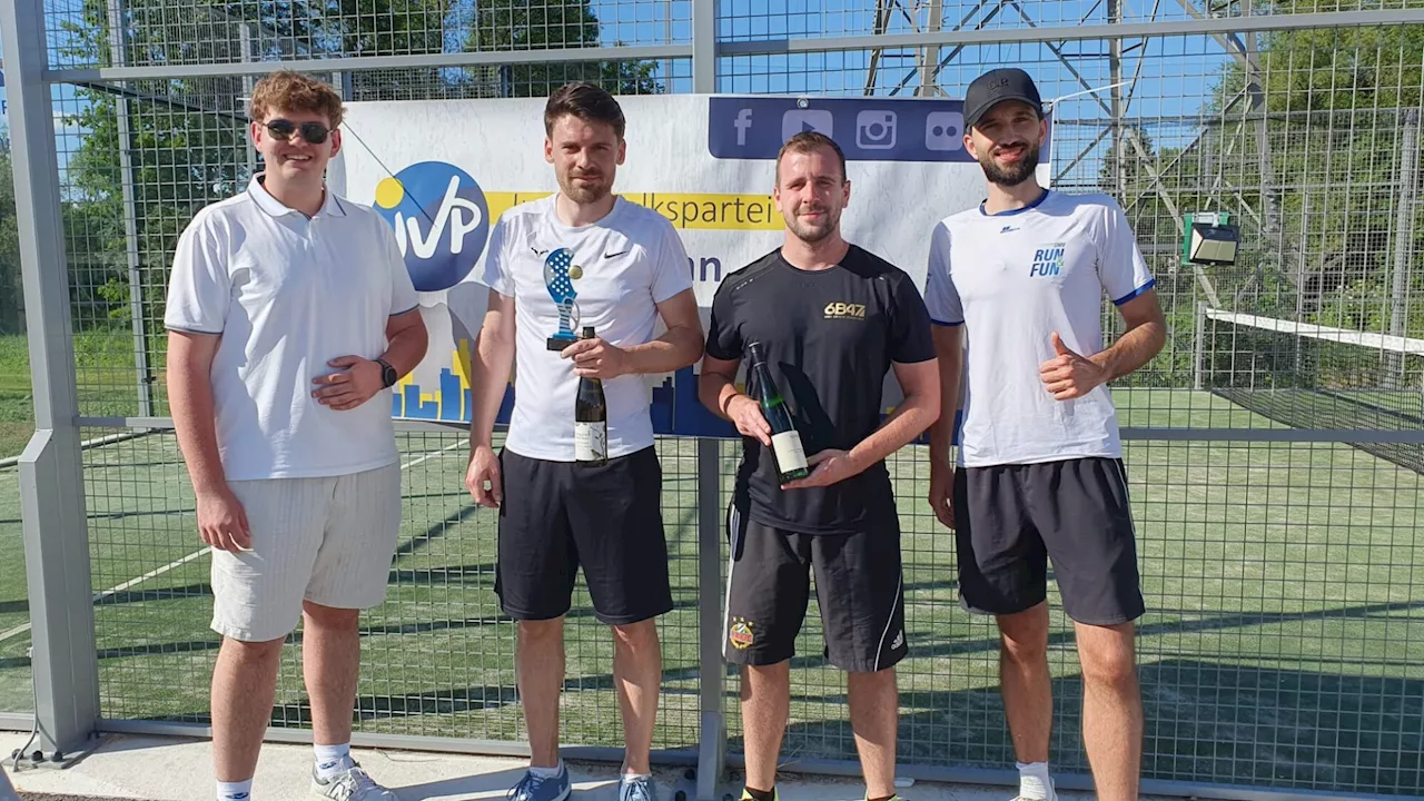 Bak/Haslinger holten Titel beim Padel-Turnier der JVP Hollabrunn