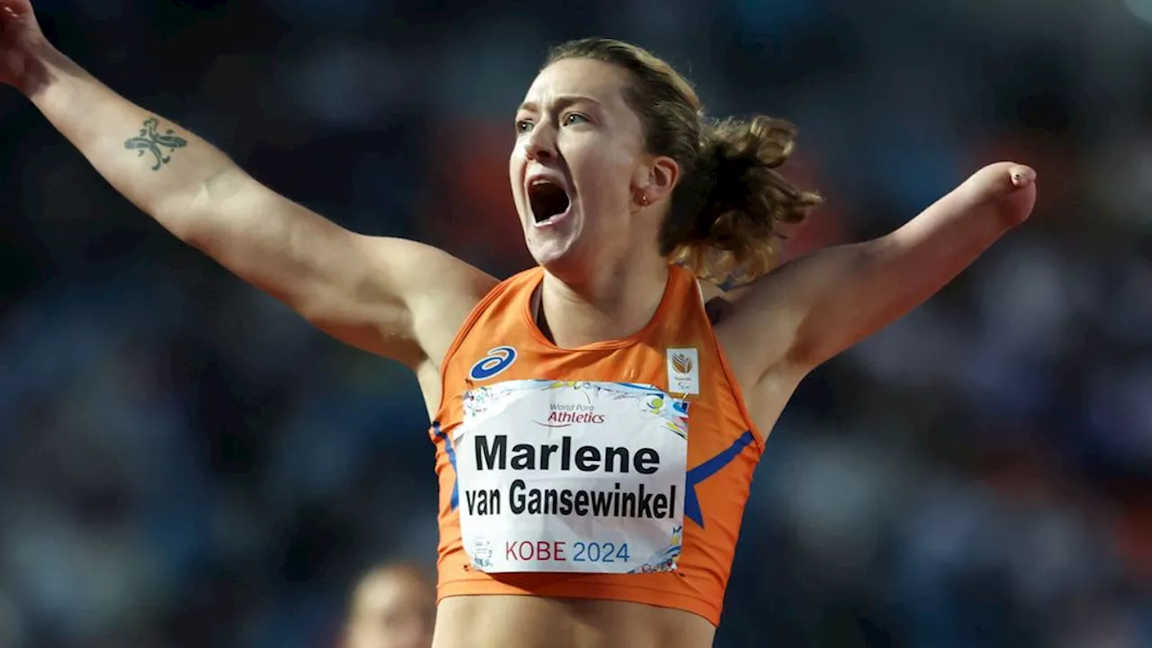 Nederland sluit WK para-atletiek af met goud voor Van Gansewinkel op 200 meter