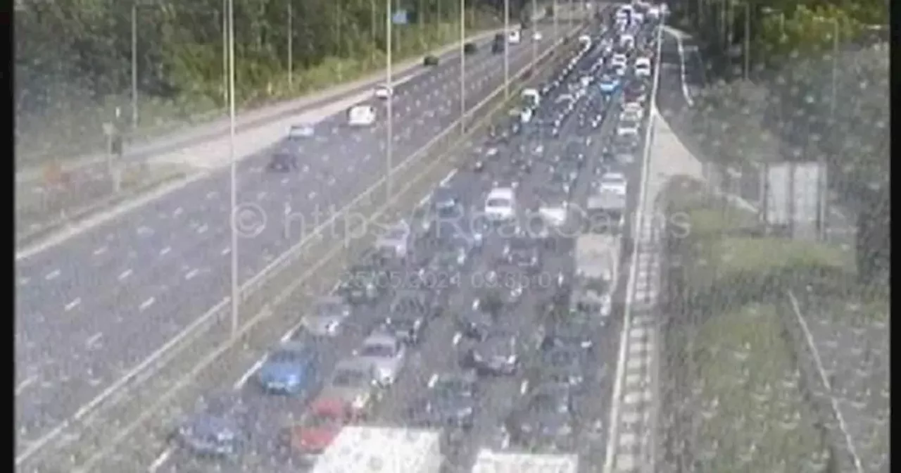 M1 junction 21 Leicester live: Traffic held in both directions for 'police-led incident'