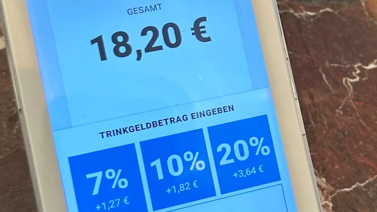 'Tipflation' in Deutschland: So werden Sie zu höherem Trinkgeld genötigt