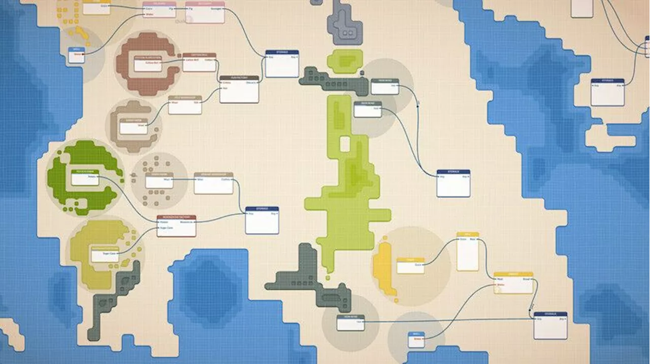 Optimize your production chains in the free preview for minimalist sim Masterplan Tycoon