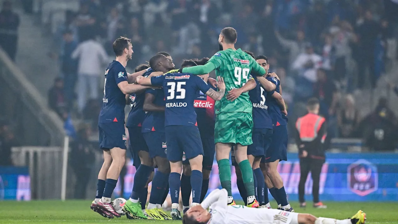 OL-PSG: après un match sous tension, le PSG soulève sa 15e Coupe de France