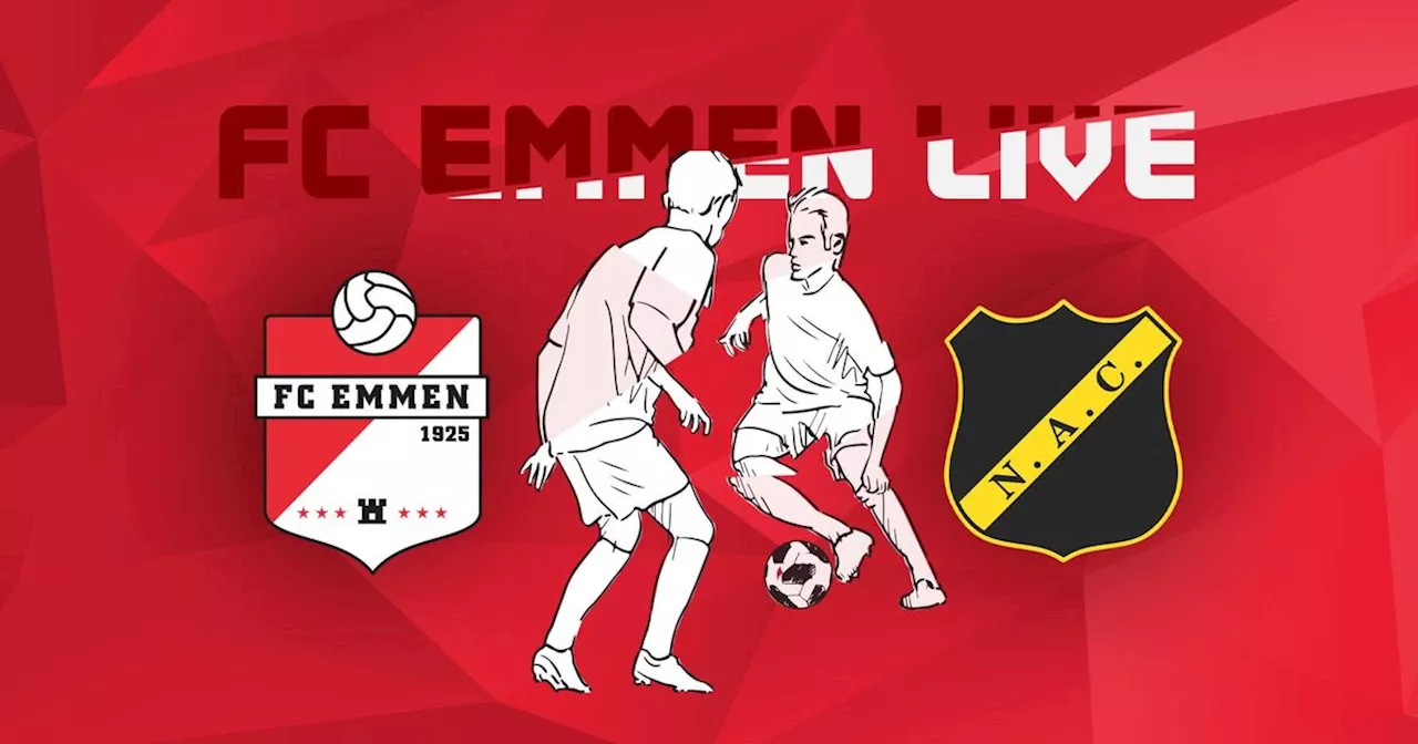 Lees terug: FC Emmen uitgeschakeld na zwak optreden tegen NAC Breda en kan eredivisie vergeten