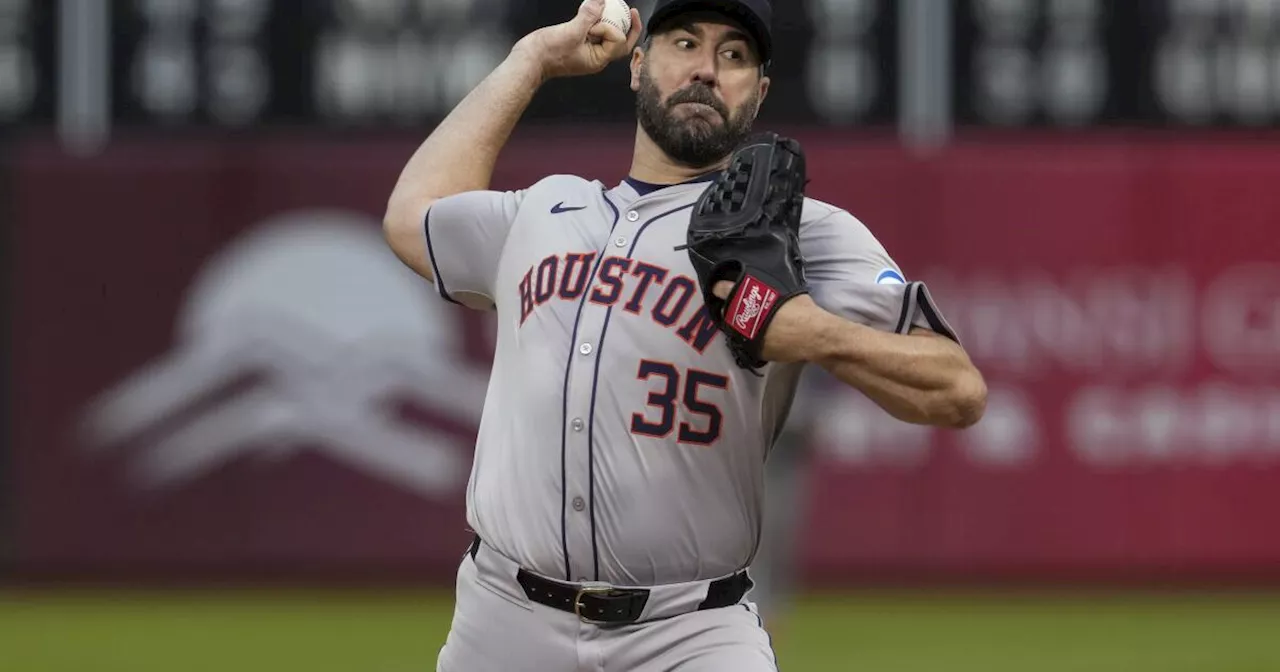 Verlander rebasa a Maddux en 10mo lugar de lista de ponches; Astros doblegan a Atléticos