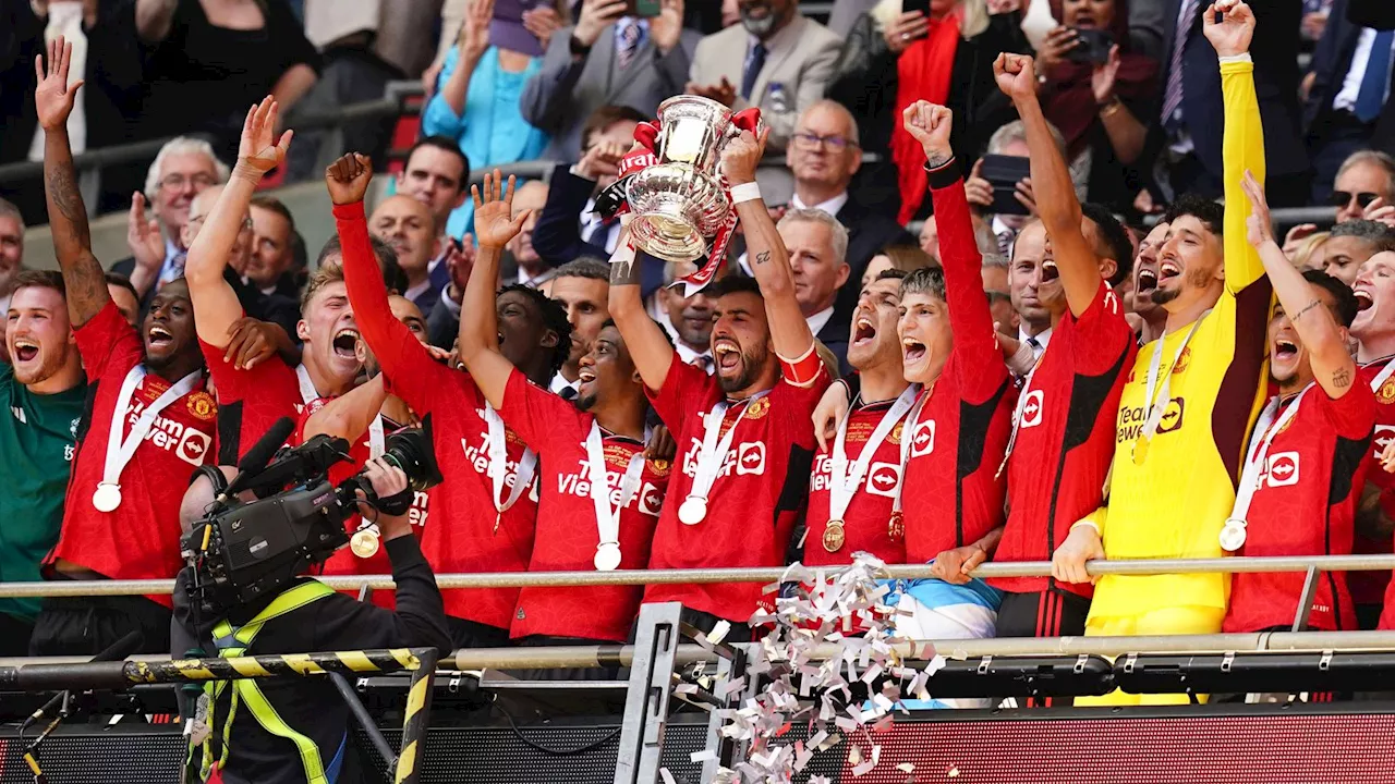 Manchester United win FA Cup after beating rivals Manchester City 2-1 in Wembley final