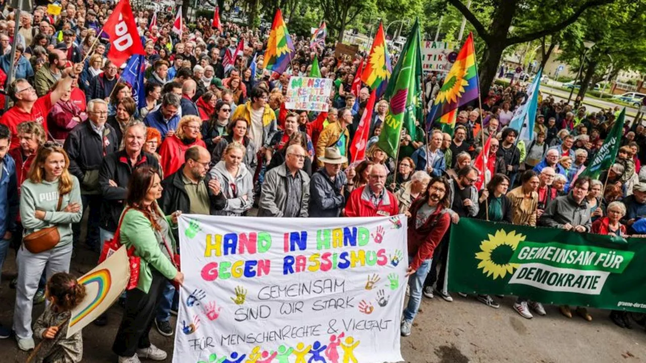 Proteste: Demo gegen die AfD in Dortmund